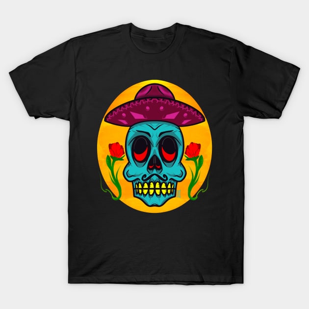 Mariachi Skull T-Shirt by Chillateez 